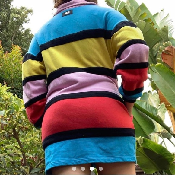 Lazy Oaf striped Color block dress - Picture 4 of 5